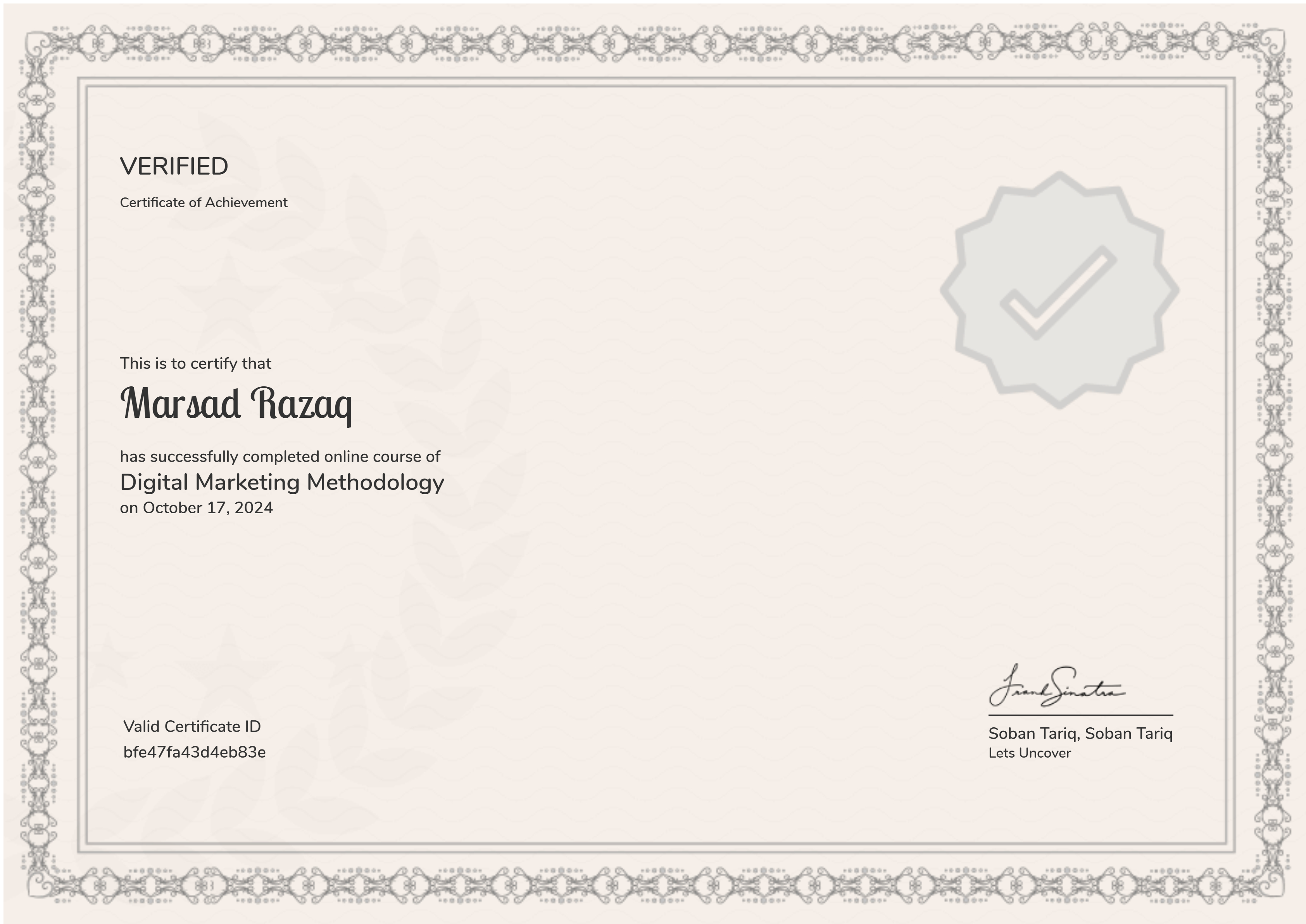 Digital Marketing Methodology