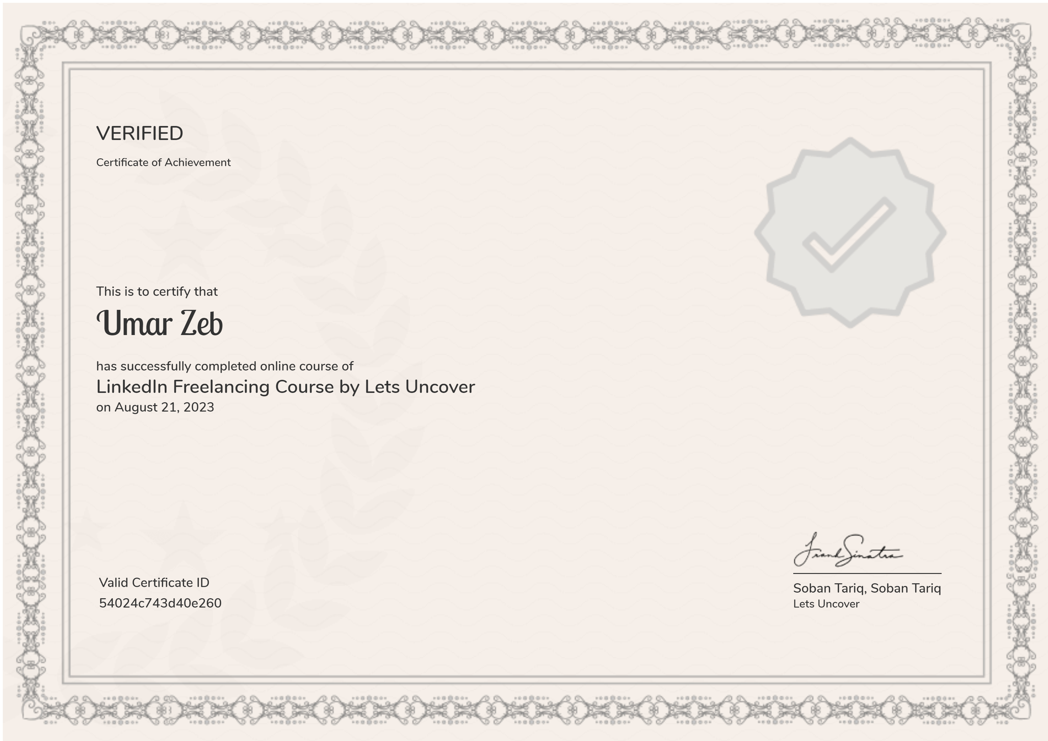 LinkedIn Freelancing Course by Lets Uncover